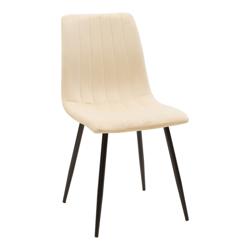 Τραπεζαρία Balou-Noor pakoworld σετ 5τεμ MDF μαύρο-μπεζ Φ120x73εκ 2