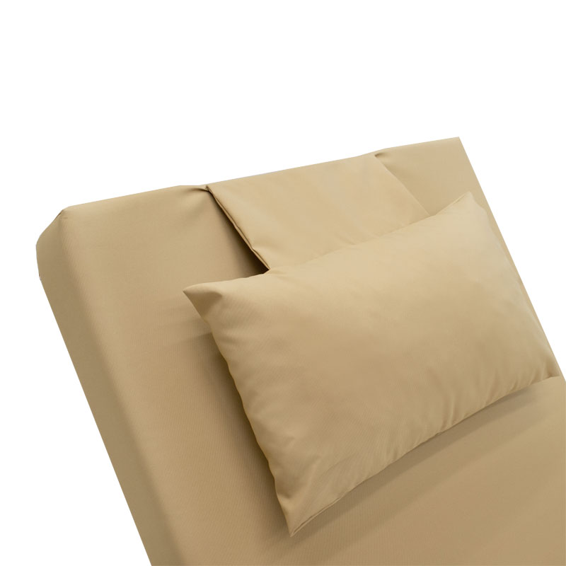 Μαξιλάρι ξαπλώστρας Sadie pakoworld ύφασμα μπεζ 65x185x10εκ 6