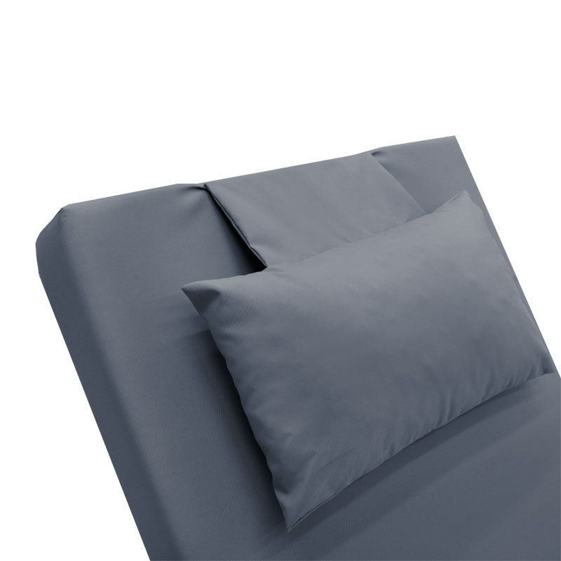 Μαξιλάρι ξαπλώστρας Sadie pakoworld ύφασμα γκρι 65x185x10εκ 6