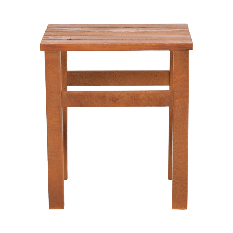 Τραπεζάκι παραλίας Summrine pakoworld μασίφ ξύλο οξιάς σε καρυδί χρώμα 40x40x45εκ 3