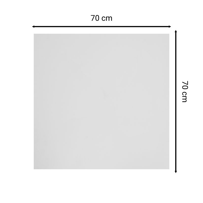 Επιφάνεια τραπεζιού Skyline pakoworld Werzalit ivory 70x70εκ πάχους 35mm 4