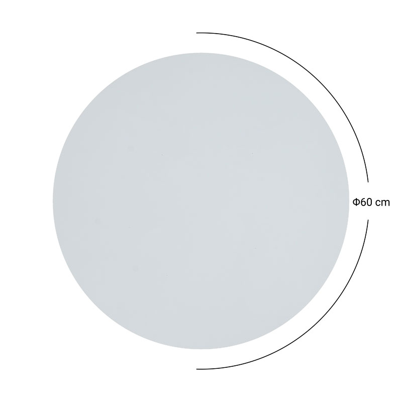 Επιφάνεια τραπεζιού Scenic pakoworld Werzalit μαύρο D60cm πάχους 25mm 4