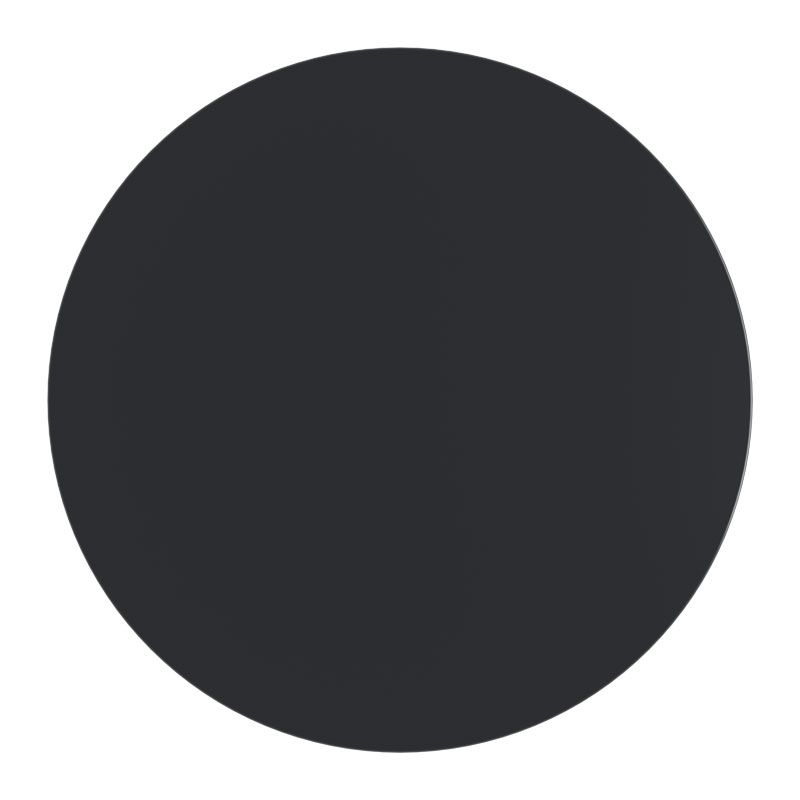 Επιφάνεια τραπεζιού Scenic pakoworld Werzalit μαύρο Φ70εκ πάχους 35mm 1