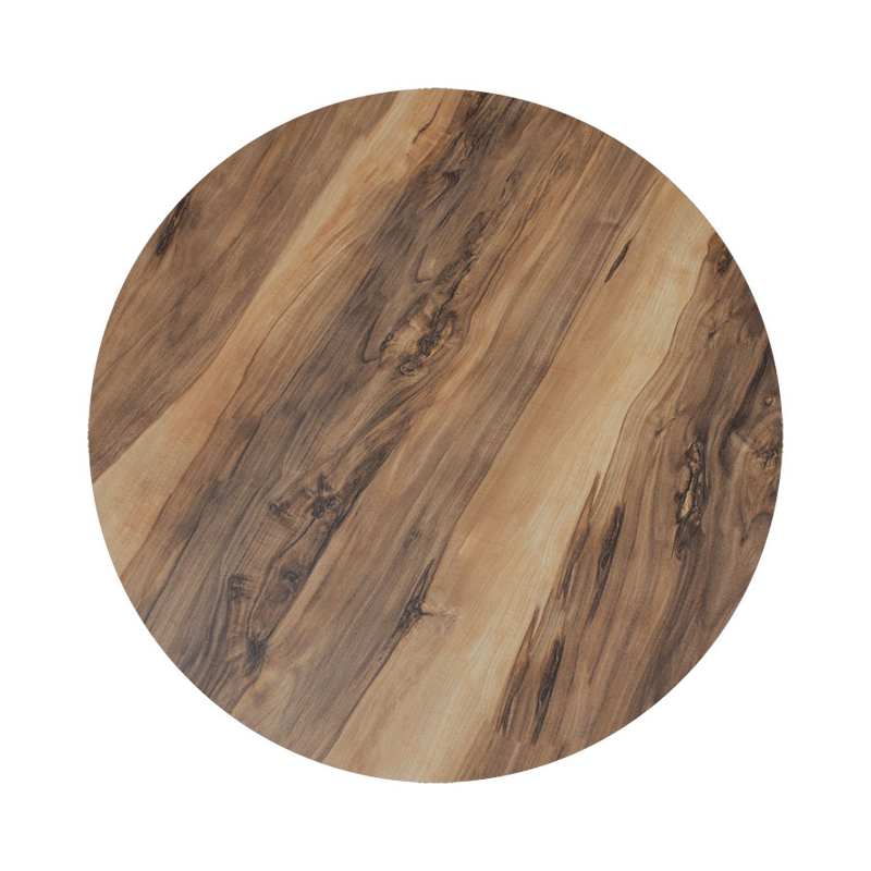 Επιφάνεια τραπεζιού Noble pakoworld Werzalit καρυδί Φ60εκ πάχους 25mm 1