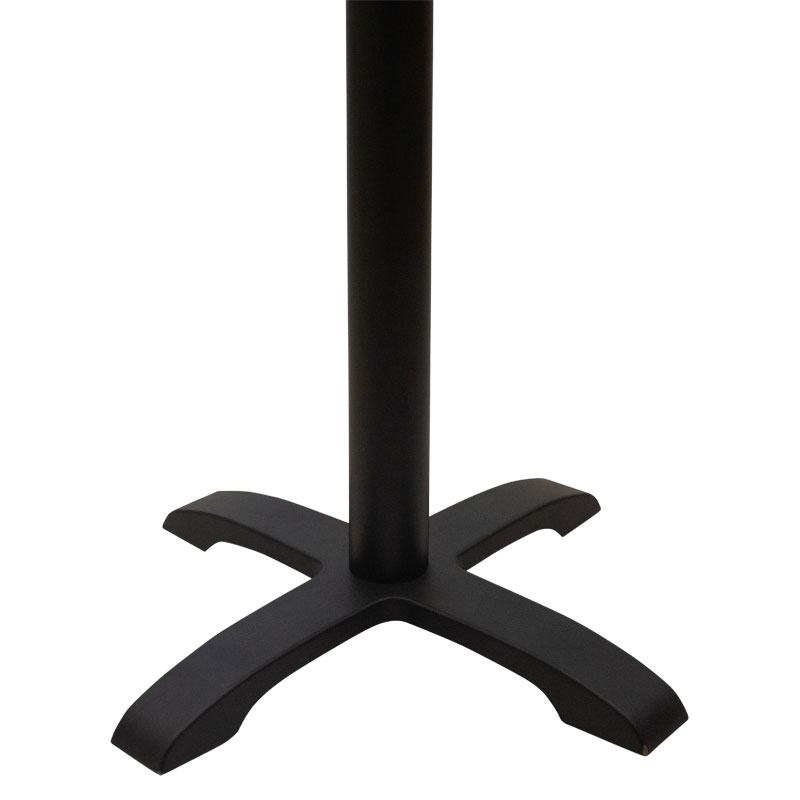 Βάση τραπεζιού Lively pakoworld μαντέμι τετράνυχη μαύρη 62x62x72εκ 3