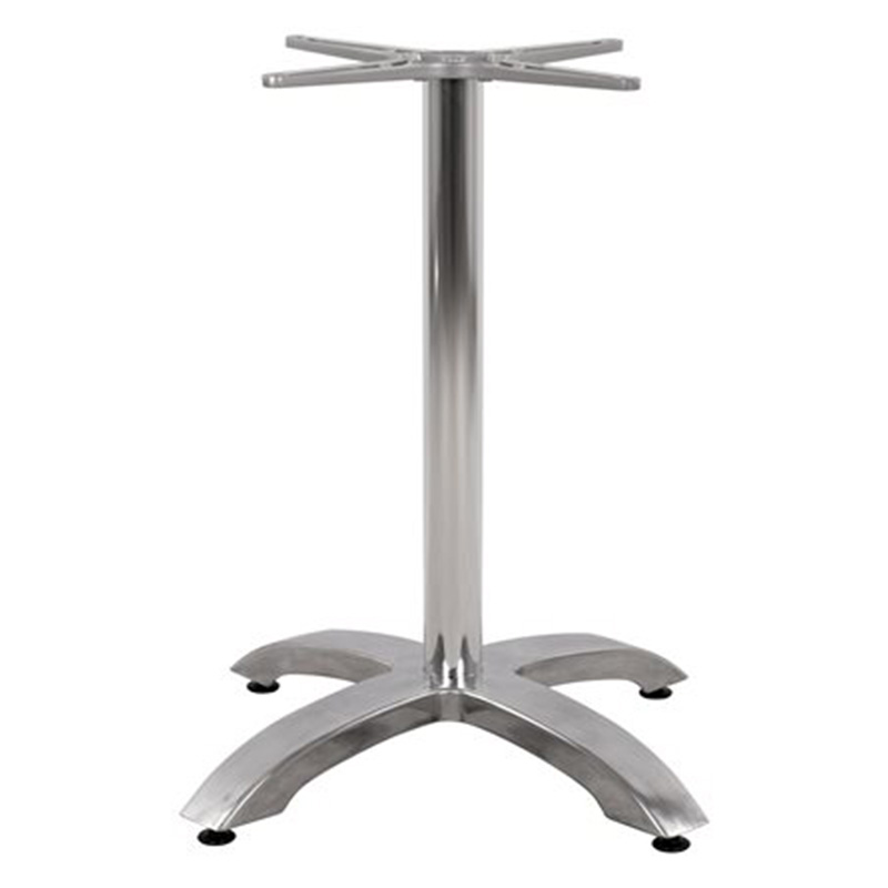 Βάση τραπεζιού μπαρ μεσαίου ύψους Greet pakoworld αλουμινίου τετράνυχη 62x62x72εκ 2