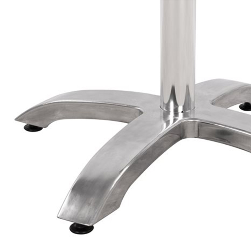 Βάση τραπεζιού μπαρ μεσαίου ύψους Greet pakoworld αλουμινίου τετράνυχη 62x62x72εκ 4