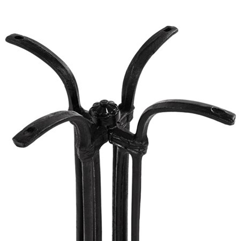 Βάση τραπεζιού Jewel pakoworld μαντέμι τετράνυχη μαύρη 72εκ 3