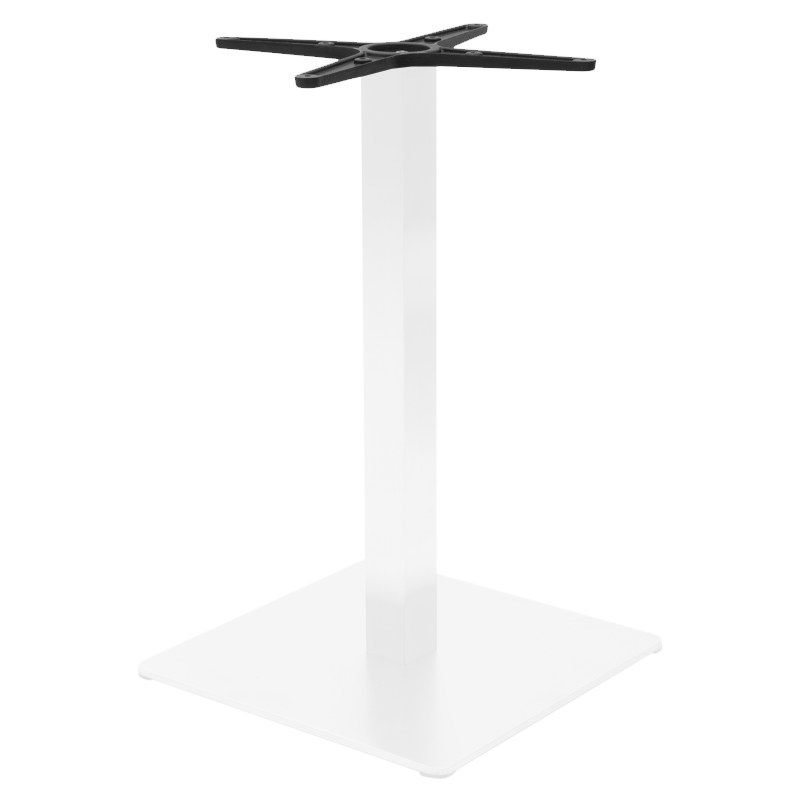 Βάση τραπεζιού bar Stofan pakoworld μεταλλική λευκή-μαύρη 45x45x108εκ 1