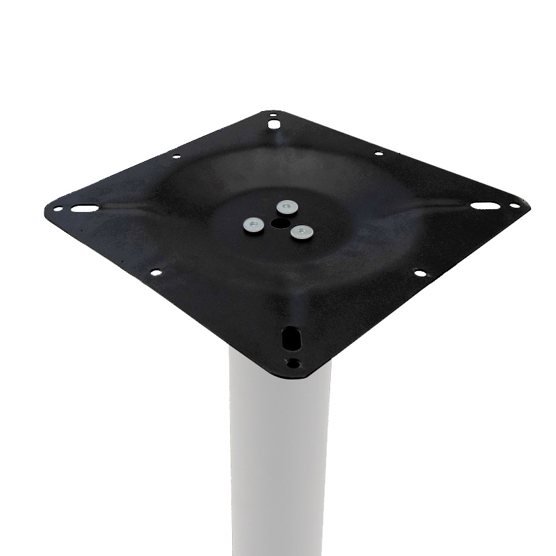 Βάση τραπεζιού bar Staid pakoworld μεταλλική λευκή-μαύρη 40x40x94εκ 3