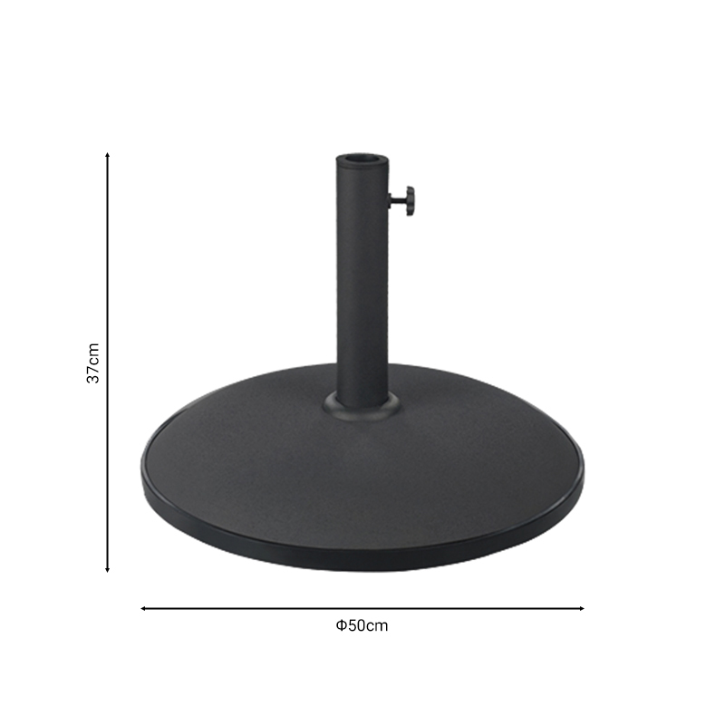 Βάση ομπρέλας Elfie pakoworld τσιμέντο μαύρο 25kg Φ50εκ 2