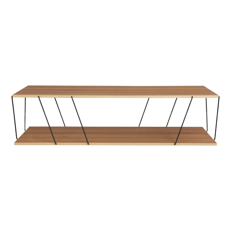 Τραπέζι σαλονιού Tars pakoworld sonoma-μαύρο 120x50x30εκ 3