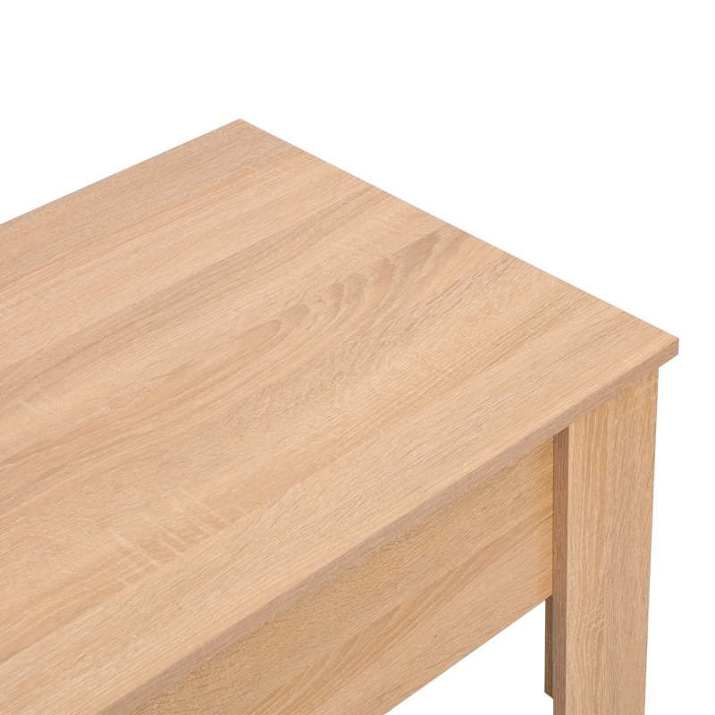 Τραπέζι σαλονιού Ferza pakoworld πολυμορφικό σε oak απόχρωση 100x50x42εκ 5