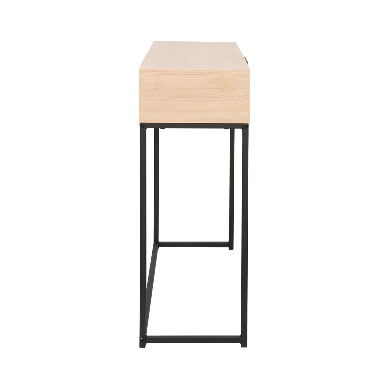 Κονσόλα Joumpa pakoworld με συρτάρι σε φυσική απόχρωση με μαύρο μέταλλο 76,5x28x80εκ 4