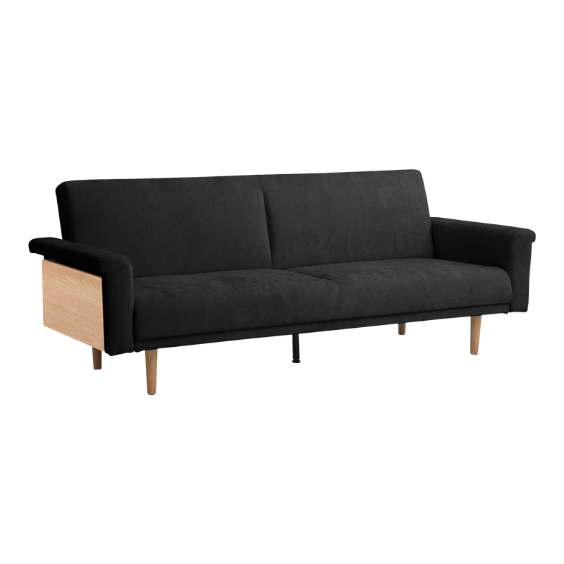 Καναπες-κρεβάτι Flexo pakoworld υφασμα ανθρακί 220x84.5x82εκ 2