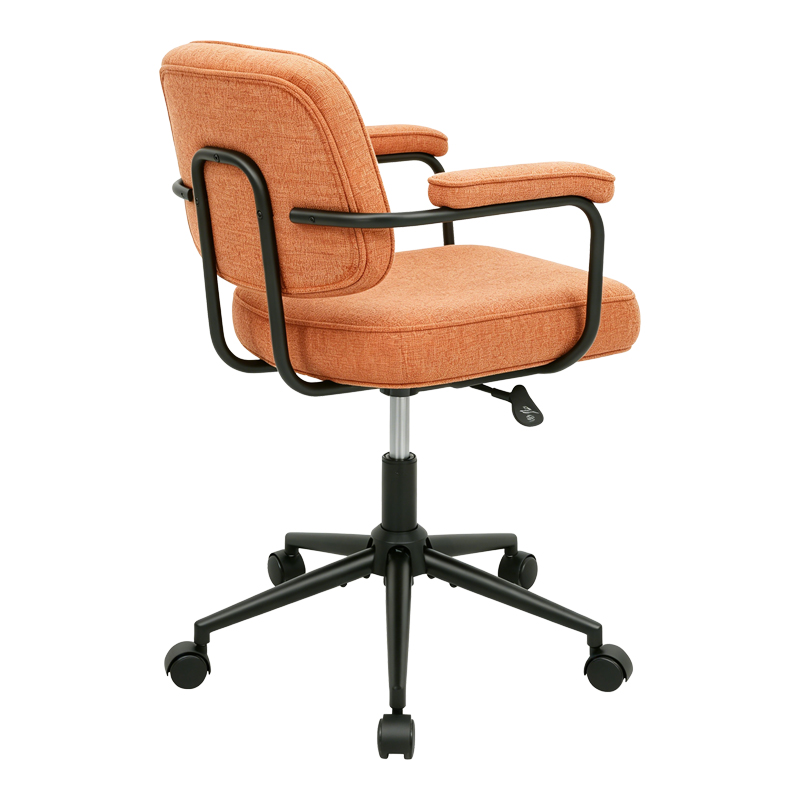 Καρέκλα γραφείου Leberta pakoworld terracotta ύφασμα 64x63,5x86-96εκ 3