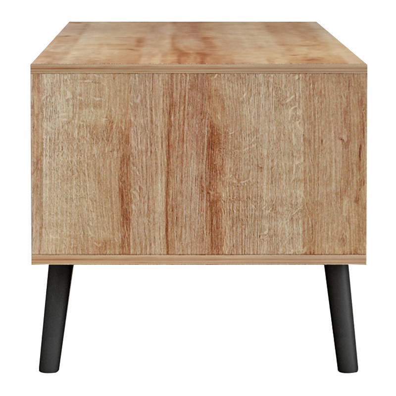 Τραπέζι σαλονιού Skyfi pakoworld πολυμορφικό φυσικό-ανθρακί 100x60x45εκ 5