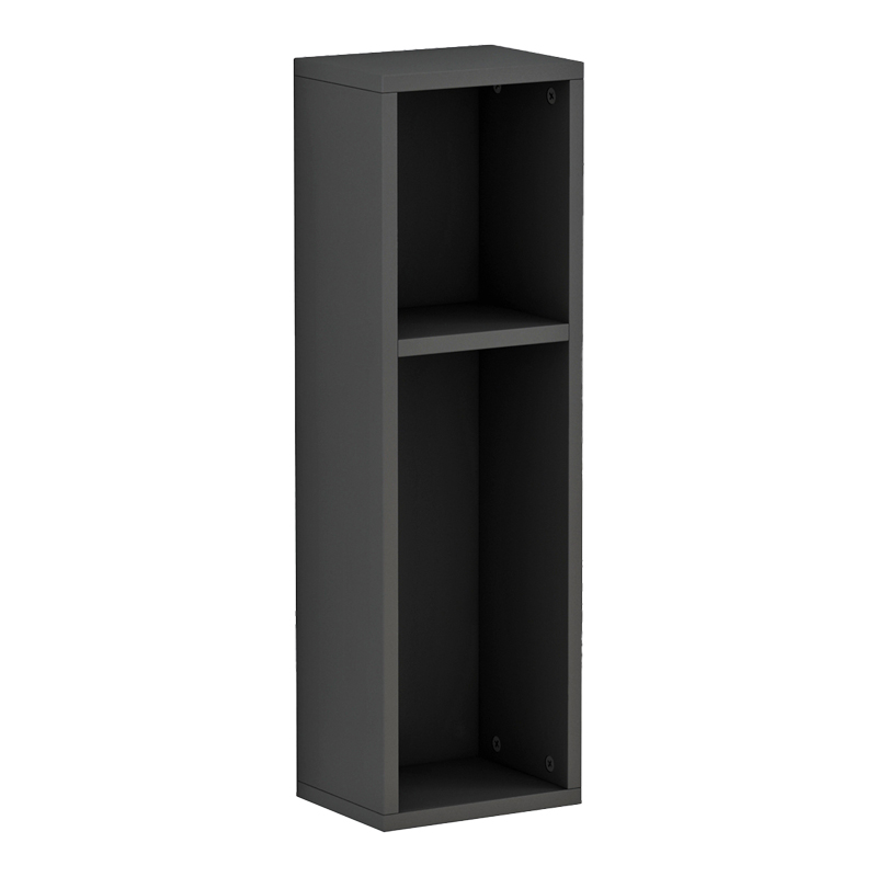 Ραφιέρα-κομοδίνο τοίχου Racks pakoworld σε ανθρακί απόχρωση 20x15x65εκ 1