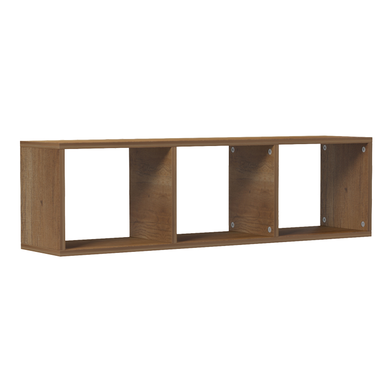 Ραφιέρα τοίχου Mikoro pakoworld σε φυσική απόχρωση 90x22x25.6εκ 1