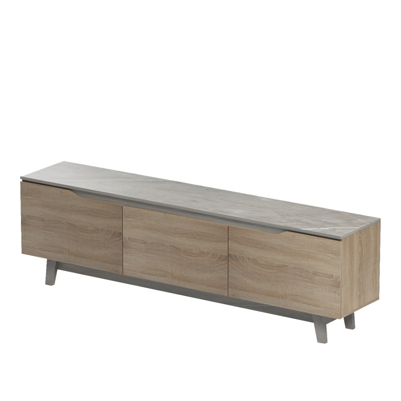 Έπιπλο τηλεόρασης Kasandra pakoworld μπεζ μαρμάρου-sonoma 180x35x48.5εκ 5
