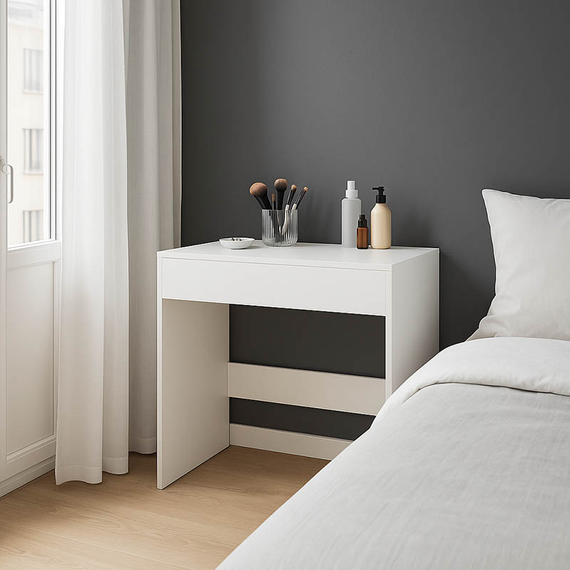 Κονσόλα-τουαλέτα κρεβατοκάμαρας Artemisia pakoworld σε λευκή απόχρωση 90x45x76.8εκ 1