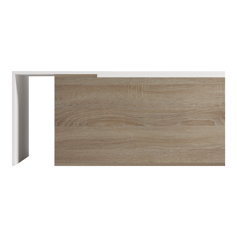 Τραπέζι σαλονιού Extera pakoworld επεκτεινόμενο σε λευκή-sonoma απόχρωση 100-160x50x45εκ 3