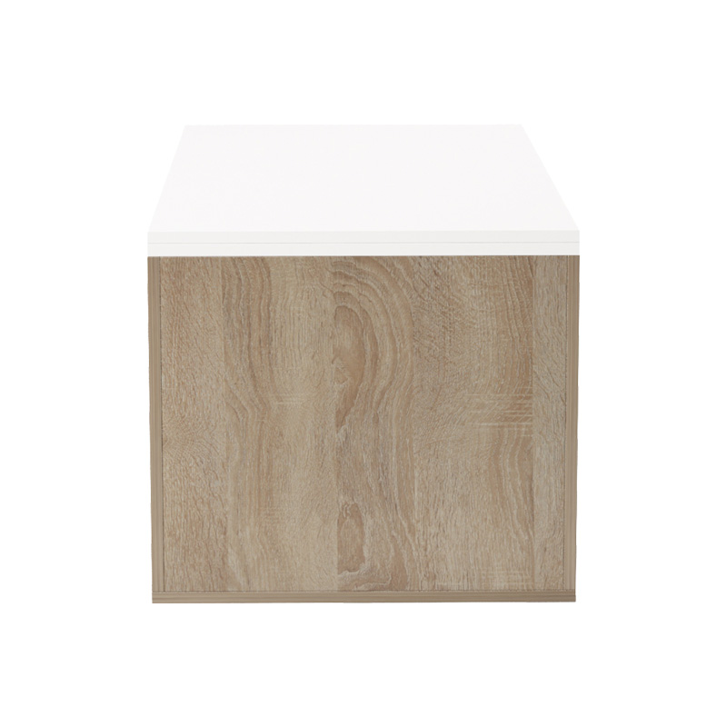 Τραπέζι σαλονιού Extera pakoworld επεκτεινόμενο σε λευκή-sonoma απόχρωση 100-160x50x45εκ 6