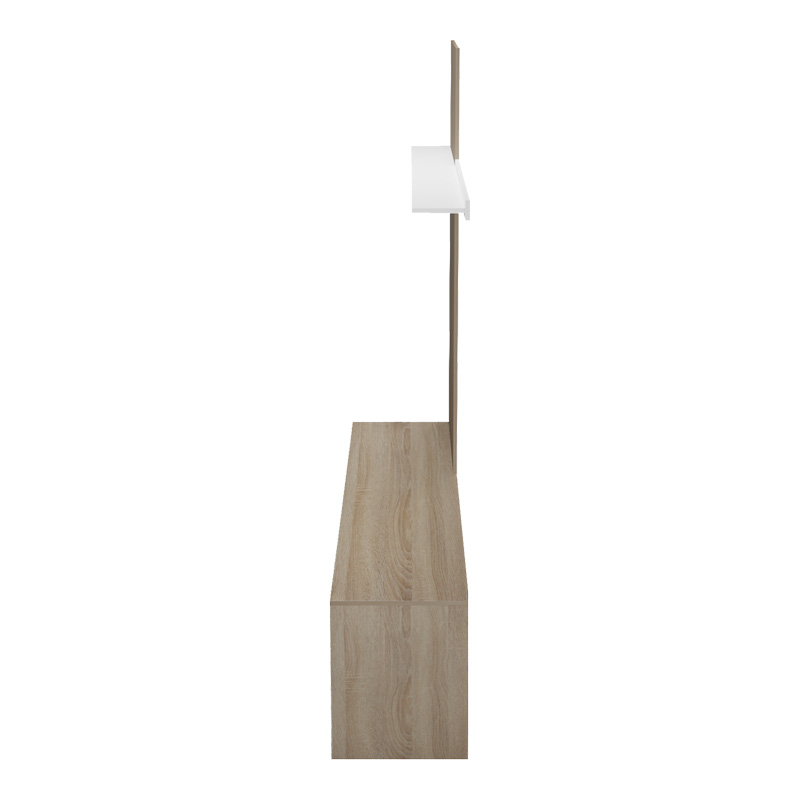 Σύνθετο σαλονιού Delfina pakoworld σε sonoma με λευκή απόχρωση 190x40x199.5εκ 7