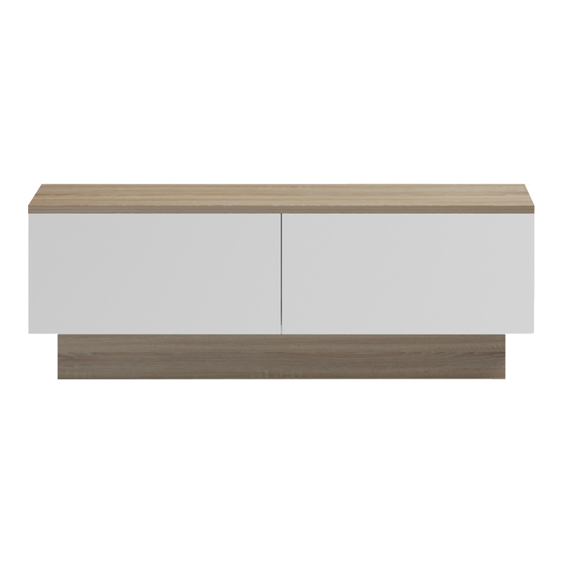 Τραπέζι σαλονιού Winey pakoworld σε sonoma-λευκή απόχρωση 90x60x31.5εκ 4