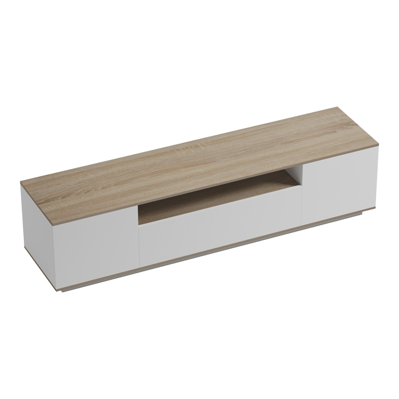 Έπιπλο τηλεόρασης Winey pakoworld σε sonoma-λευκή απόχρωση 180x44.5x44.5εκ 6