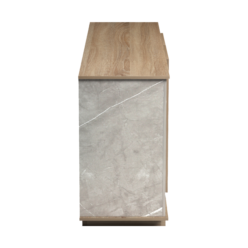 Μπουφές Zafore pakoworld sonoma - γκρι μπεζ όψη μαρμάρου 180x45x80εκ 6