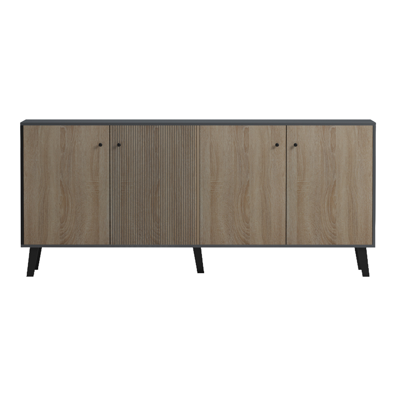 Μπουφές Tuscany pakoworld sonoma-ανθρακί 180x40x78.6εκ 6