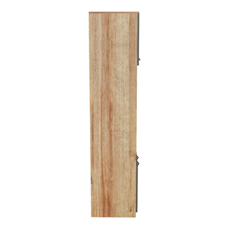 Ντουλάπα κουζίνας Rowan pakoworld σε oak-ανθρακί απόχρωση 60x42x182εκ 4