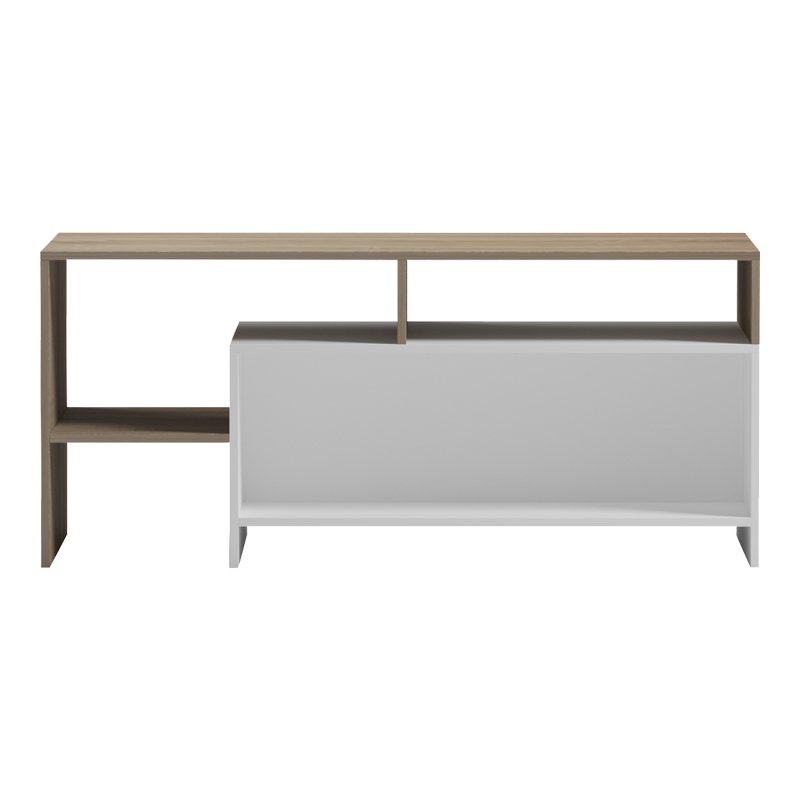 Τραπέζι σαλονιού Consa pakoworld sonoma - λευκό 120x60x52.8εκ 3