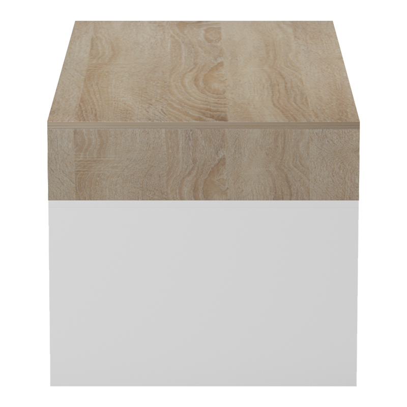 Τραπέζι σαλονιού Consa pakoworld sonoma - λευκό 120x60x52.8εκ 6