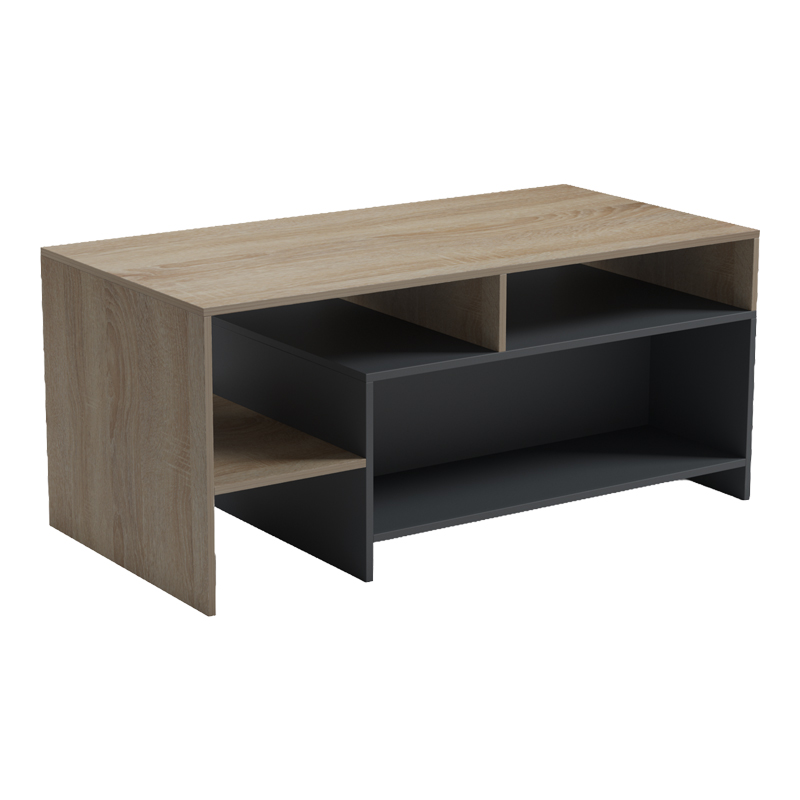 Τραπέζι σαλονιού Consa pakoworld sonoma - ανθρακί 120x60x52.8εκ 5