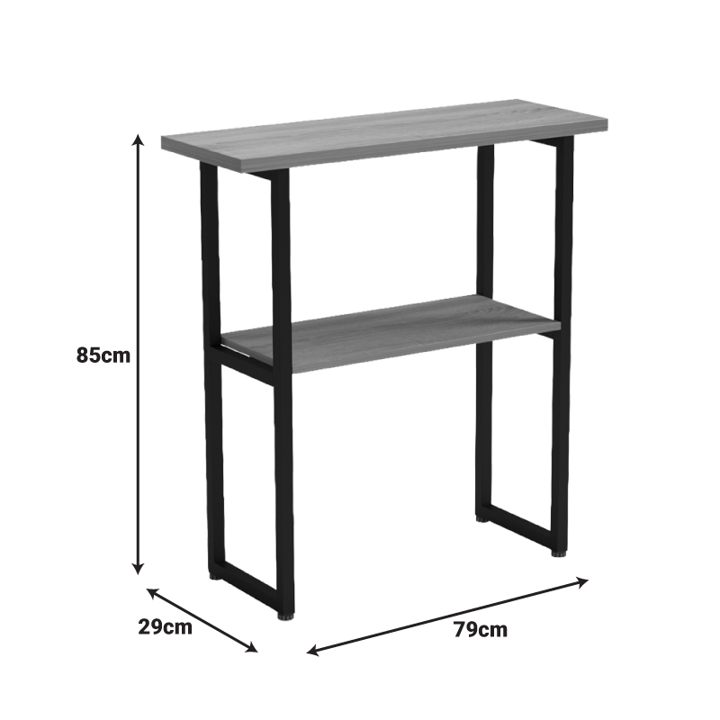 Κονσόλα Solain pakoworld sonoma-μαύρο μέταλλο 79x29x85εκ 6