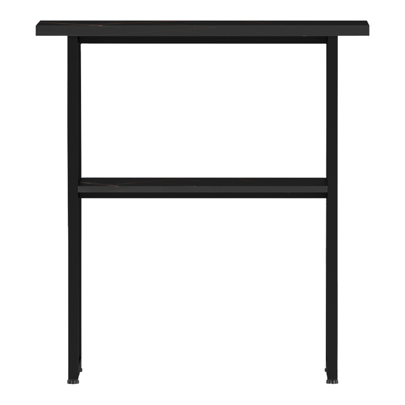 Κονσόλα Solain pakoworld μαύρο εφε μαρμάρου-μαύρο μέταλλο 79x29x85εκ 3