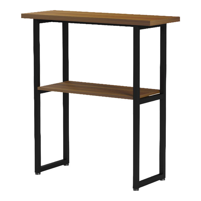 Κονσόλα Solain pakoworld καρυδί-μαύρο μέταλλο 79x29x85εκ 4