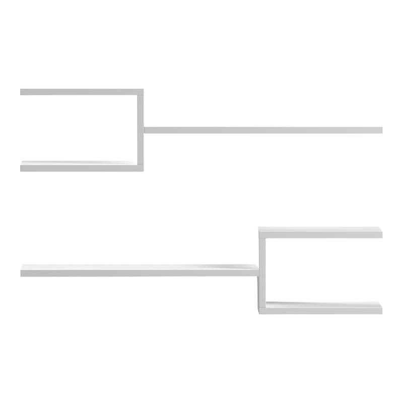 Ραφιέρα τοίχου Galler pakoworld λευκό 79x19.5x18εκ 2