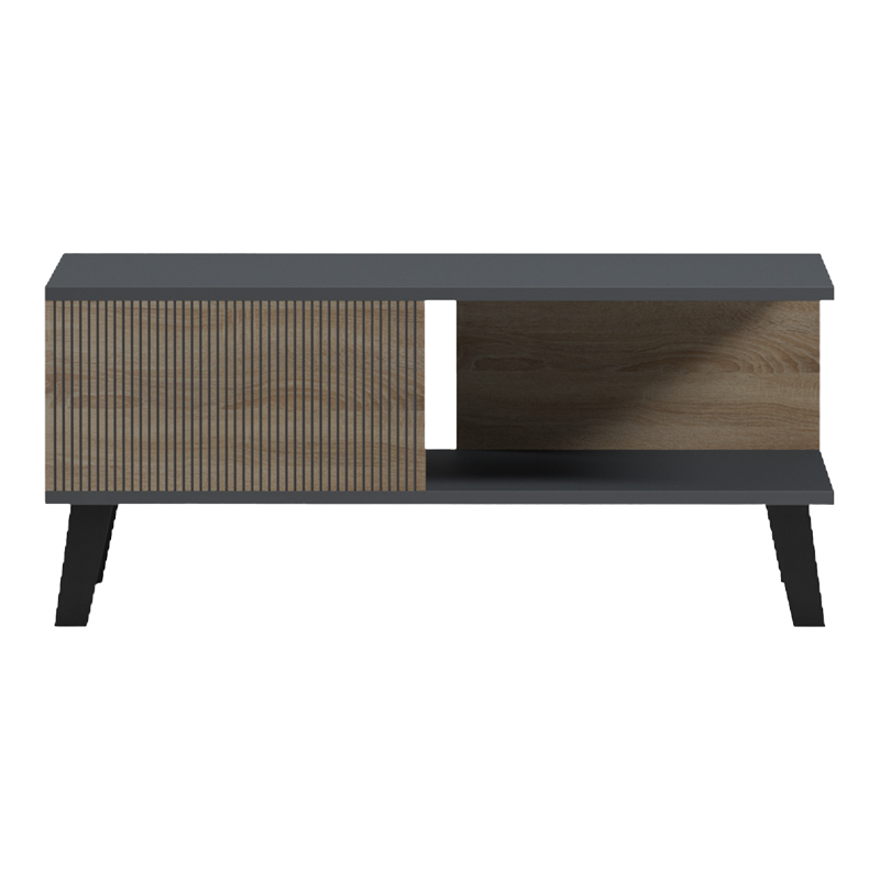Τραπεζάκι σαλονιού Tuscany pakoworld sonoma-ανθρακί 83x54x34εκ 3