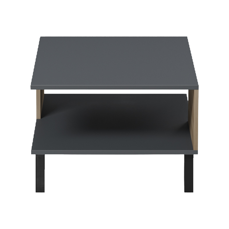 Τραπεζάκι σαλονιού Tuscany pakoworld sonoma-ανθρακί 83x54x34εκ 6
