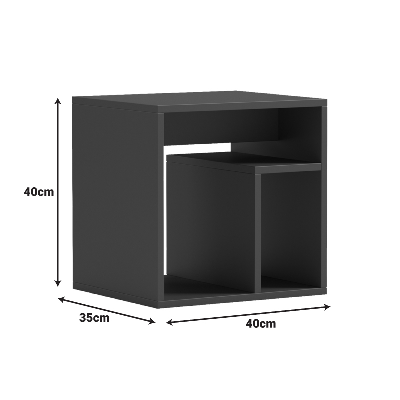 Βοηθητικό τραπέζι Doublo pakoworld sonoma 40x35x40εκ 5