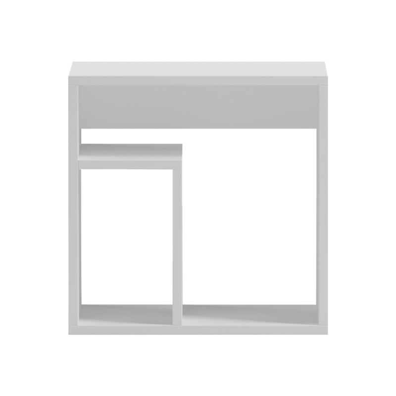 Βοηθητικό τραπέζι Doublo pakoworld λευκό 40x35x40εκ 5