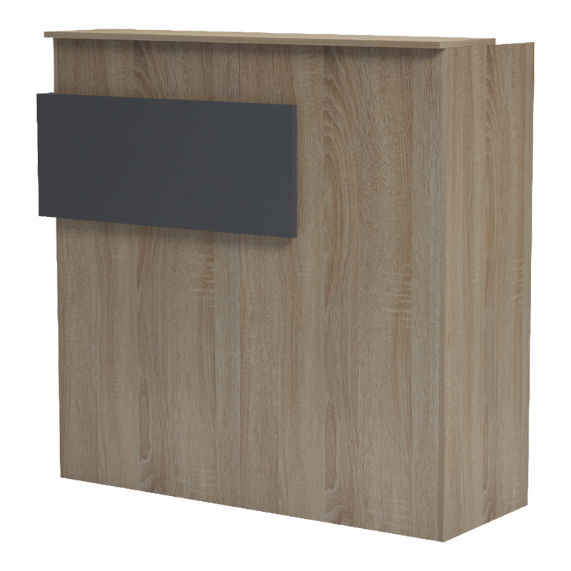 Γραφείο reception Optima pakoworld με led sonoma-ανθρακί 110x40x110εκ 5