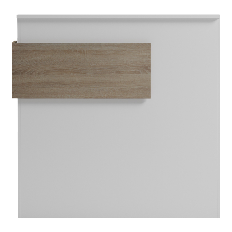 Γραφείο reception Optima pakoworld με led λευκό-sonoma 110x40x110εκ 6