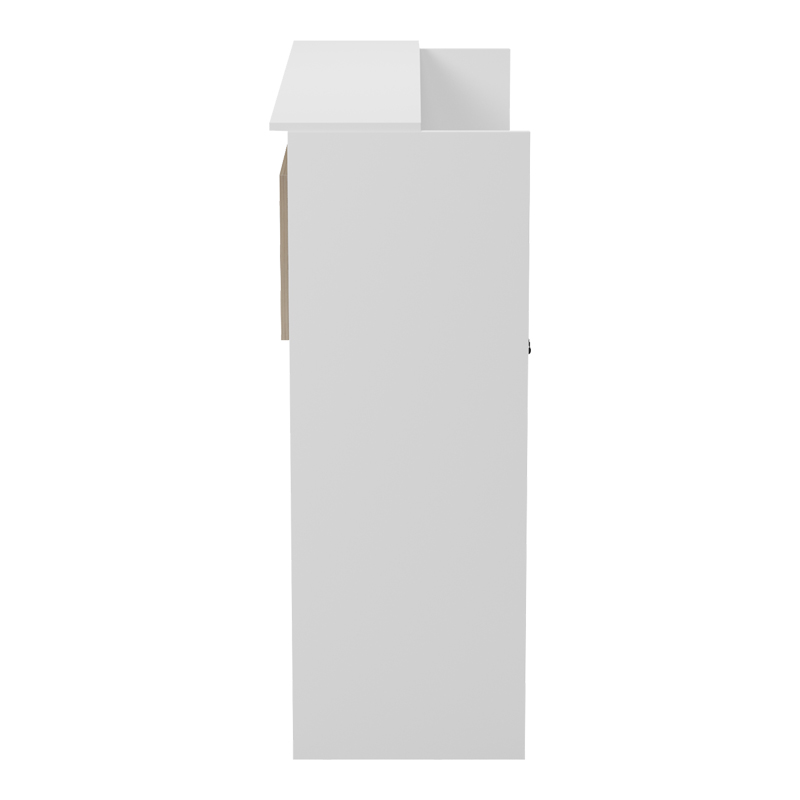 Γραφείο reception Optima pakoworld με led λευκό-sonoma 110x40x110εκ 7