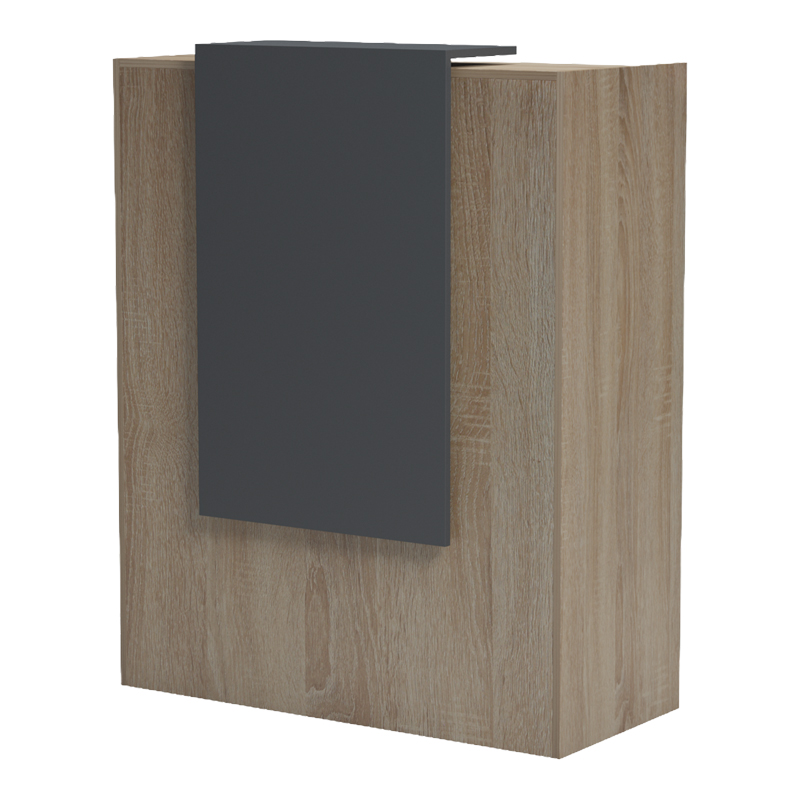 Γραφείο reception Zowel pakoworld με led sonoma-ανθρακί 90x40x110εκ 5