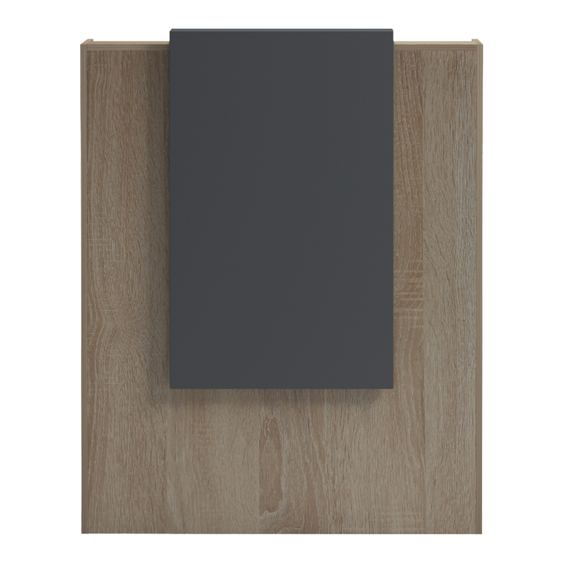 Γραφείο reception Zowel pakoworld με led sonoma-ανθρακί 90x40x110εκ 6