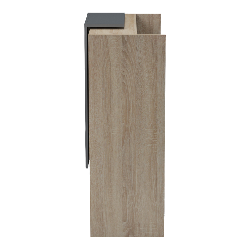 Γραφείο reception Zowel pakoworld με led sonoma-ανθρακί 90x40x110εκ 7